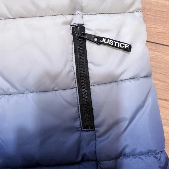 Justice Kids Puffer Jacket Size 8 - Picture 5 of 15